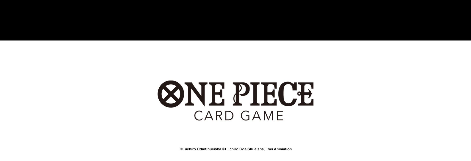 One piece card game logo on white background 