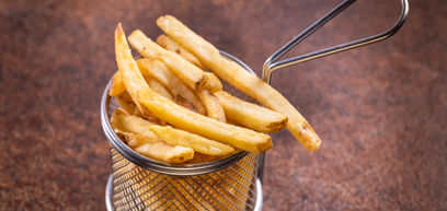 Plain skin on fries